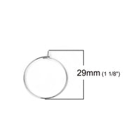 30 Surgical stainless steel hoops - 5 size available