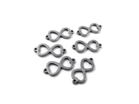 6 Connecteurs infini en acier inoxydable 20 x 9mm
