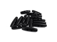 Black wooden toggle sewing buttons
