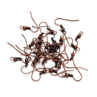 Crochets pour boucle d'oreille - Cuivré - Sans nickel, sans plomb et sans cadmium
