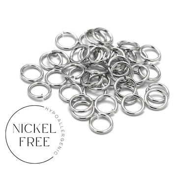 100 Brass jump rings 5mm, 7mm - Nickel free, lead free and cadmium free