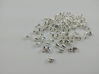 Brass earring nuts hypoallergenic 5mm. Nickel free, lead free and cadmium free