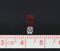 200 Rubber Tube Style Ear Nut, 3x3mm 