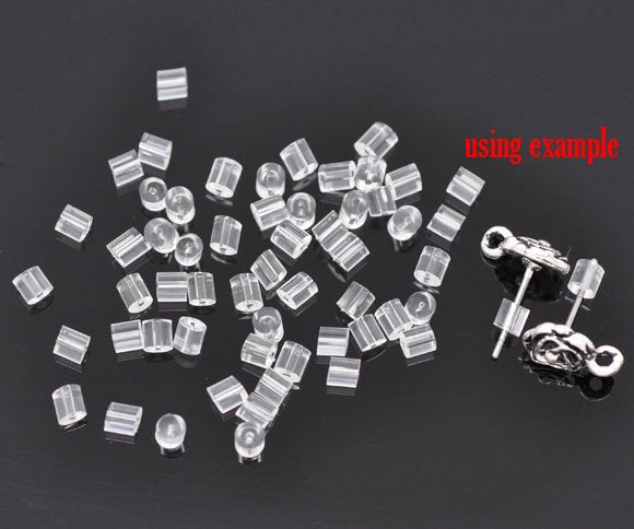 200 Rubber Tube Style Ear Nut, 3x3mm 