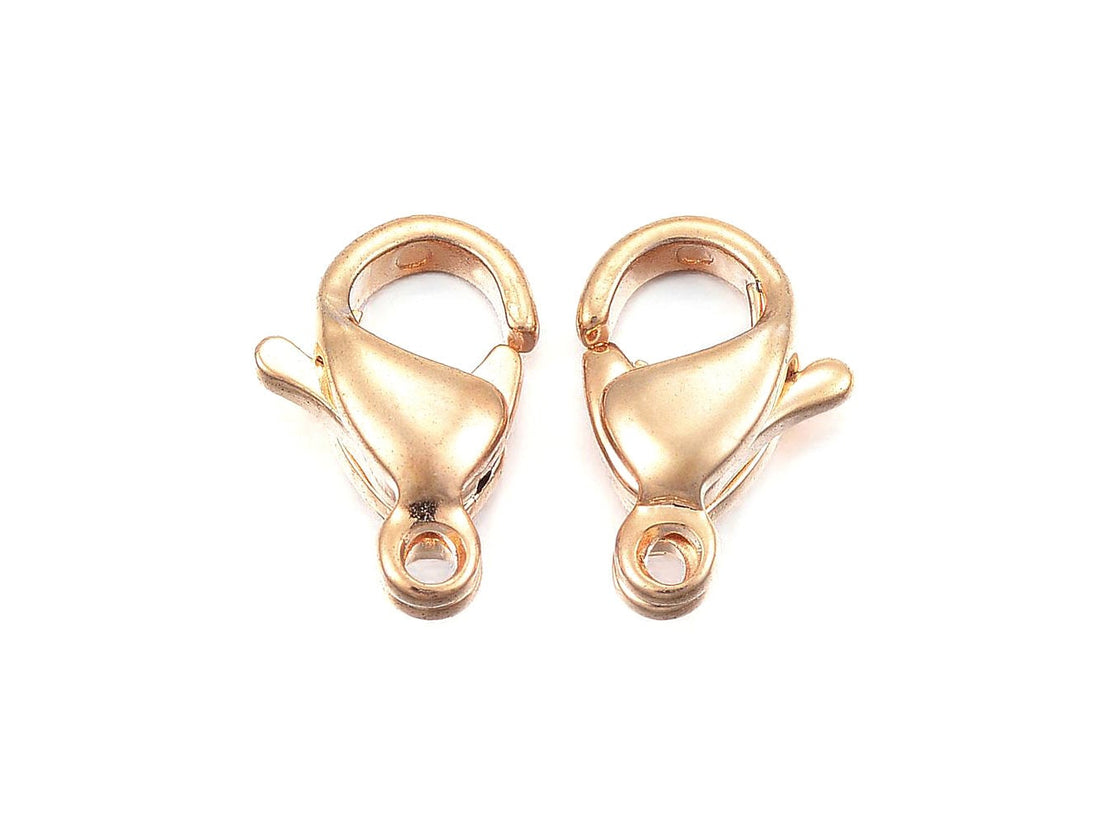 Gold stainless steel lobster clasp hypoallergenic - 3 sizes available