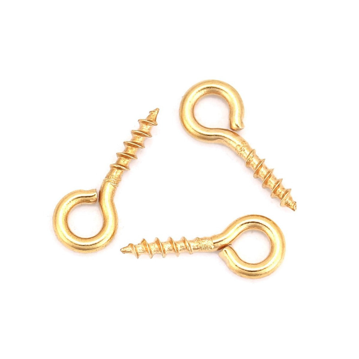 Gold Screw Eyes Bails - 10pcs Stainless Steel Bails Top Drilled 