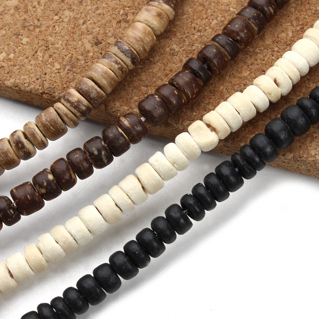 Coconut Wood Beads 5mm - 1 strand 38cm (15") 