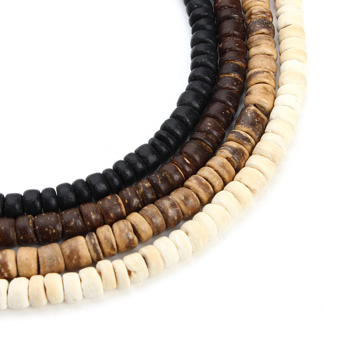 Coconut Wood Beads 5mm - 1 strand 38cm (15") 