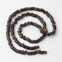 Coconut beads - eco friendly rondelle beads 9mm - 100pcs
