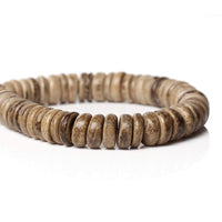 100 Coconut shell beads - Eco friendly donuts rondelle disk beads 10mm