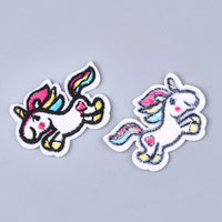 Cute rainbow unicorn iron on patches, embroidered patch, sew on patch