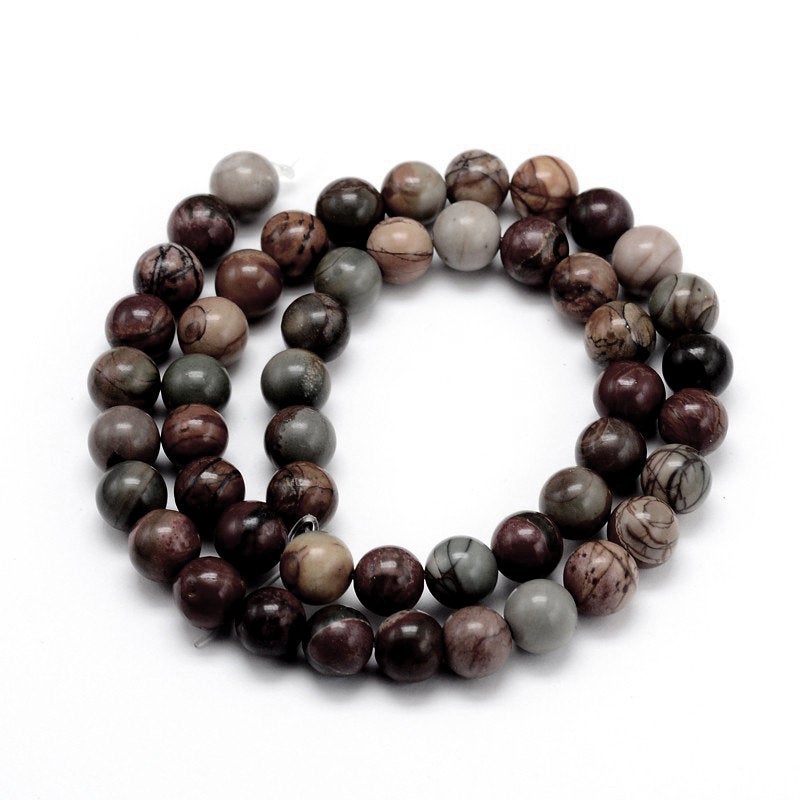 Pierres Naturelles Picasso Rondes 4mm