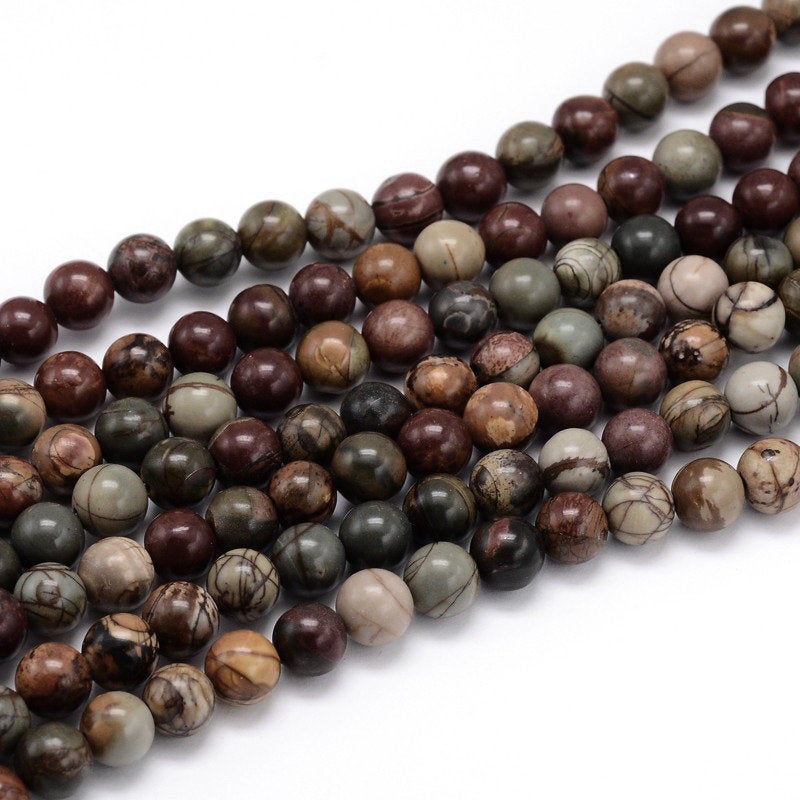 Pierres Naturelles Picasso Rondes 4mm