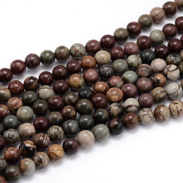 Pierres Naturelles Picasso Rondes 4mm