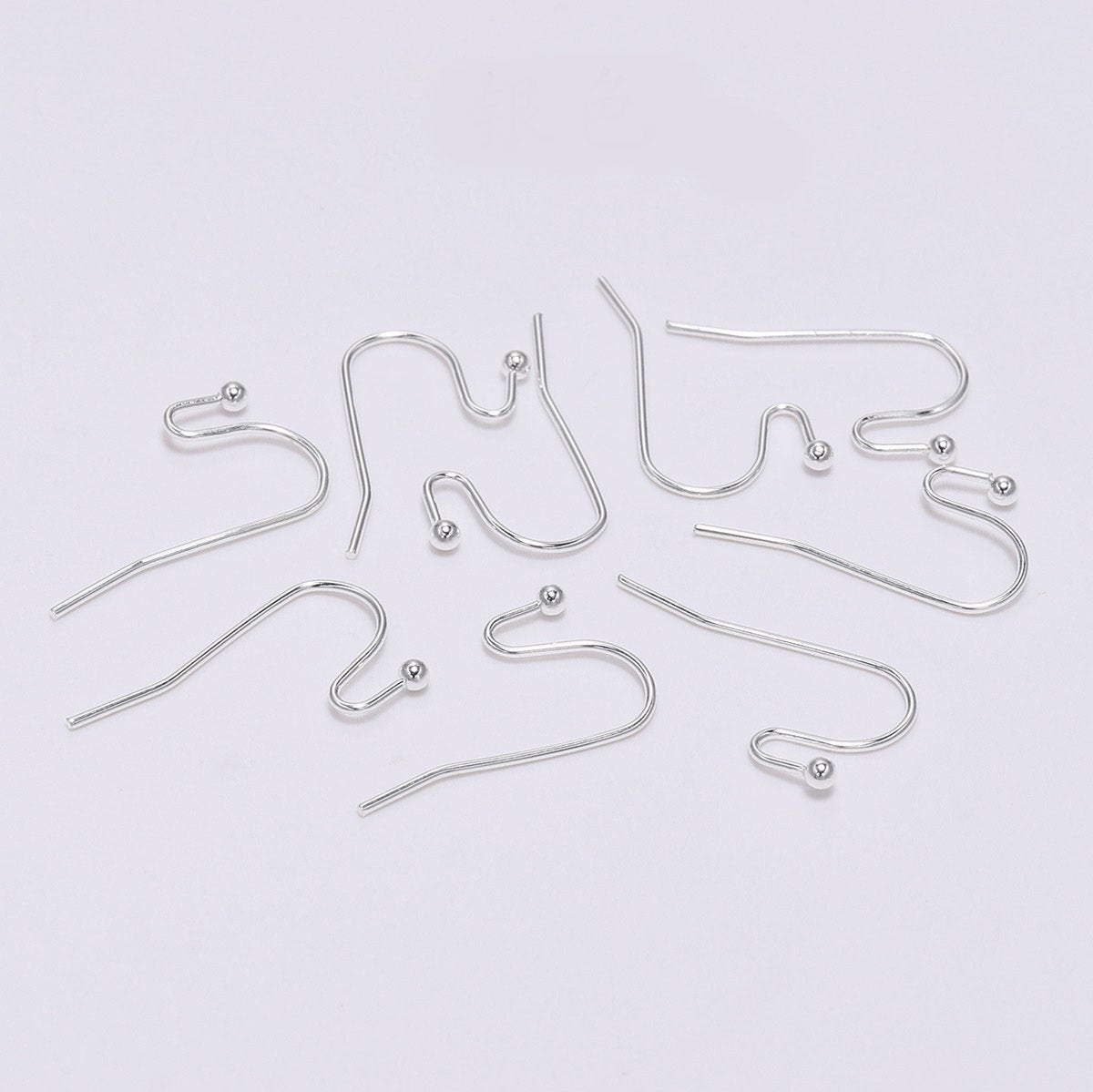 100 Crochets pour boucle d'oreille - Sans nickel - Or, argent, bronze, noir