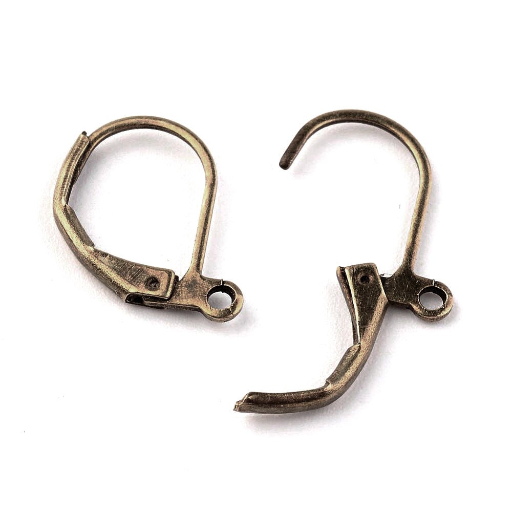 10 Lever back hoop earring hooks - Nickel free, lead free and cadmium free