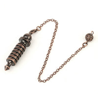 Metal dowsing pendulum, Divination tool, Metaphysical spiritual gift, Silver, gold, rose gold or antique bronze