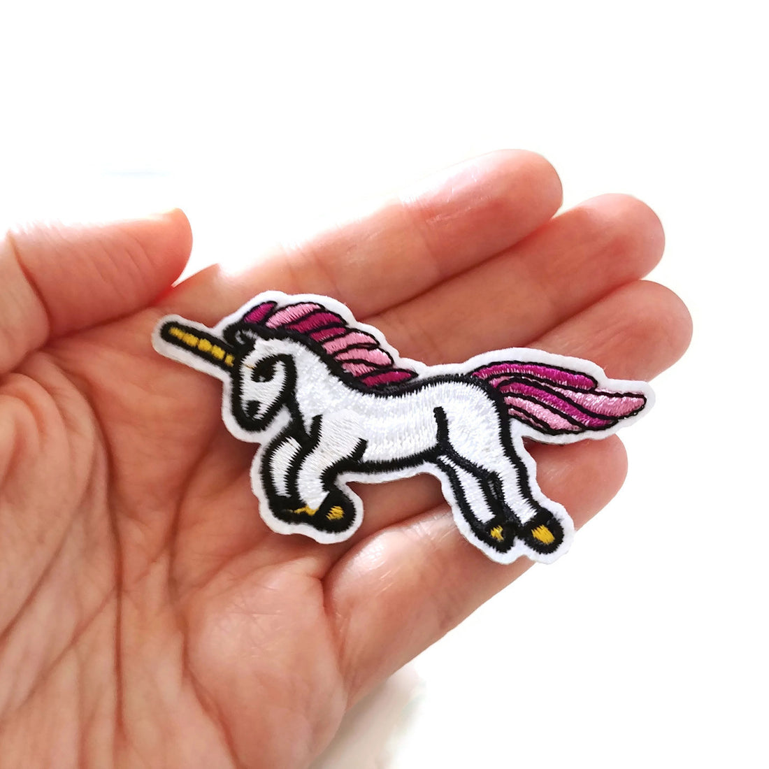 Unicorn iron on patches, embroidered patch, sew on patch