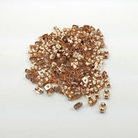 Earring back stopper butterfly earnut hypoallergenic 6mm. Nickel free, lead free and cadmium free. Silver, gold, rose gold, bronze