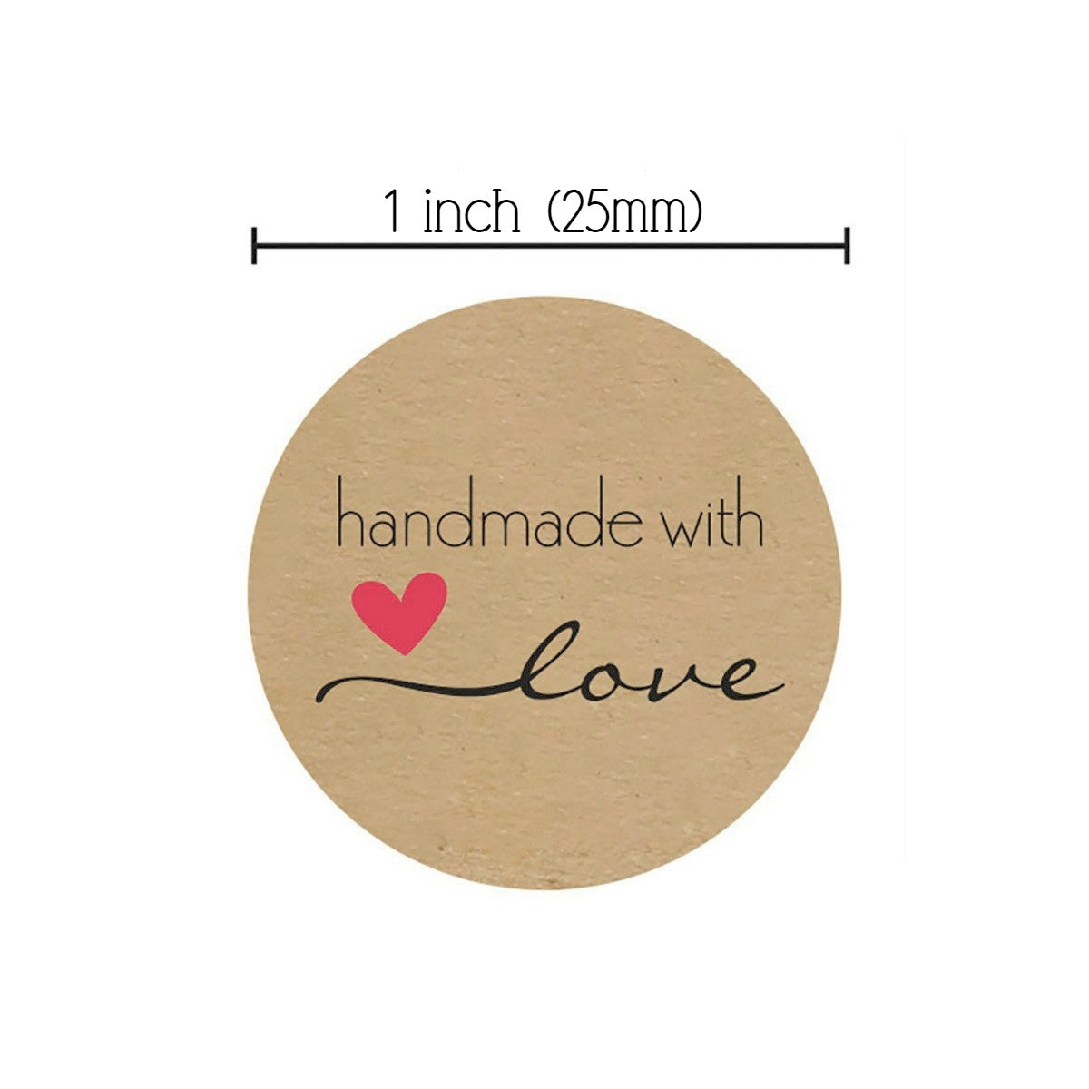 50 Handmade with love stickers
