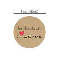 50 Handmade with love stickers