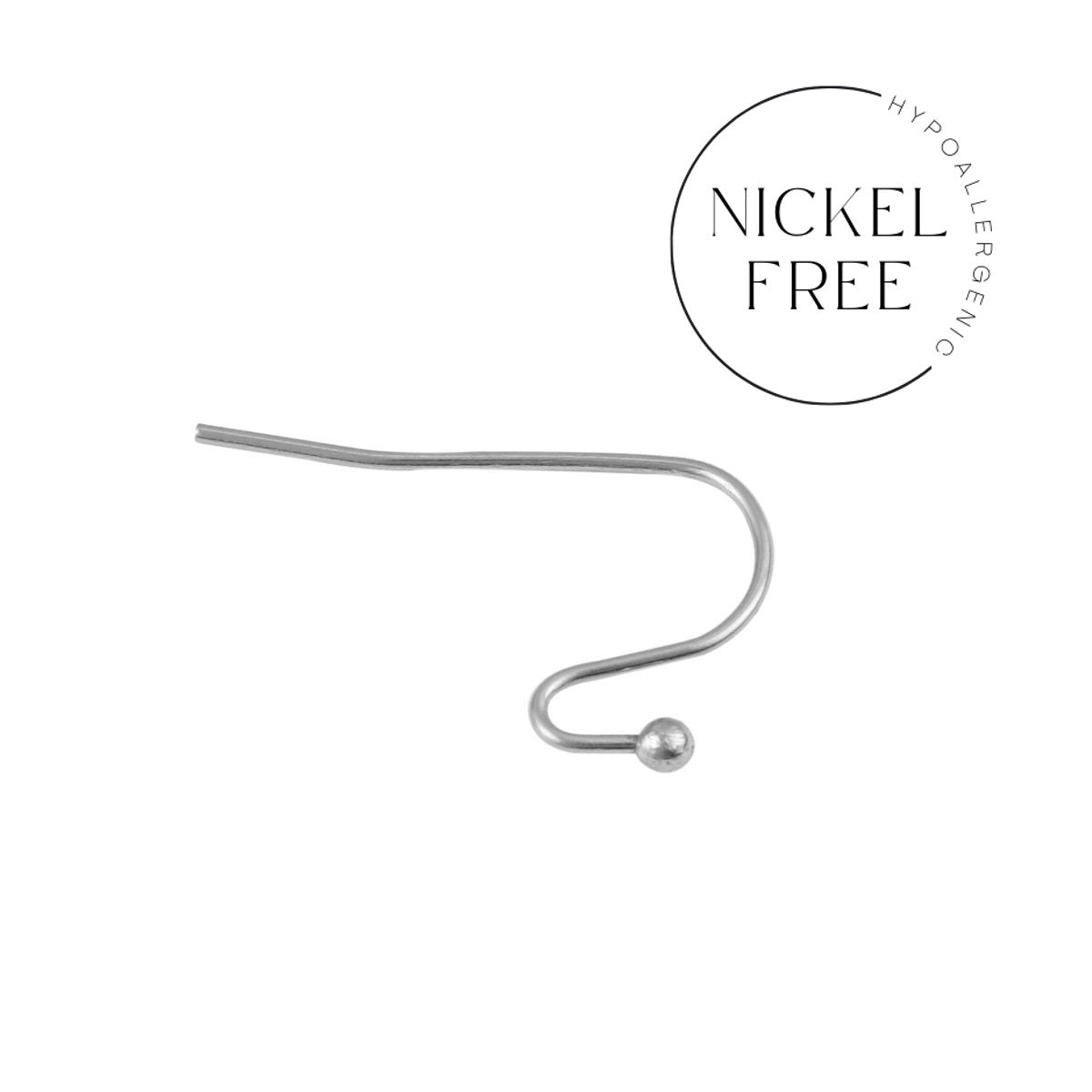 50 pièces (25 paires) crochets pour boucle d'oreille en acier inoxydable - Sans nickel, sans plomb et sans cadmium