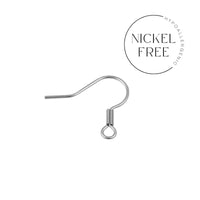 50 pièces (25 paires) crochets pour boucle d'oreille en acier inoxydable - Sans nickel, sans plomb et sans cadmium