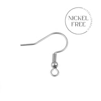 50 pièces (25 paires) crochets pour boucle d'oreille en acier inoxydable - Sans nickel, sans plomb et sans cadmium