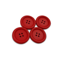 30mm wooden colorful buttons - Set of 4 wood button - Choose your color