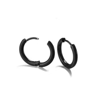 Stainless steel hoop earrings, Hypoallergenic earring findings, Plated huggie earring hoops, 5 colors available