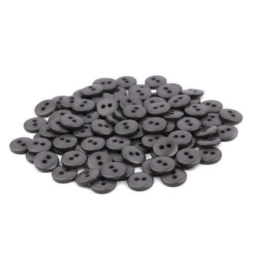 25 resin sewing buttons 10mm - Pick your color: blue, red, pink, purple, grey, beige