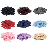 25 resin sewing buttons 10mm - Pick your color: blue, red, pink, purple, grey, beige