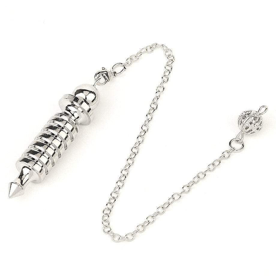 Metal dowsing pendulum, Divination tool, Metaphysical spiritual gift, Silver, gold, rose gold or antique bronze