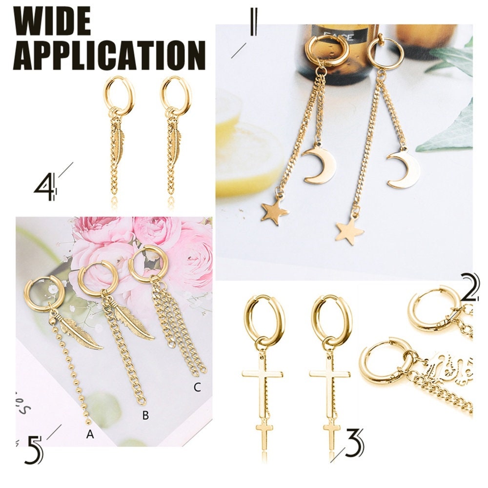 10 Gold stainless steel extender chains - Bracelet or necklace extender 50mm - Jewelry making supplies