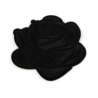 Large rose patch, Flower iron on patch, Embroidered patch, Big rose patch for jackets