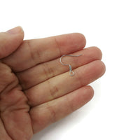 Earring hooks - Silver - Nickel free, lead free and cadmium free ear wire