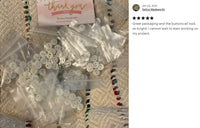 Mother of pearl buttons, Natural white shell sewing buttons, 7 sizes available