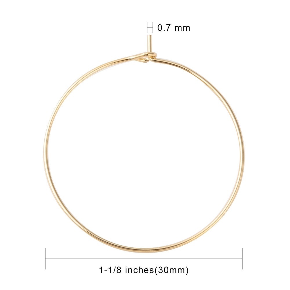 Surgical stainless steel hoops, Hypoallergenic earring findings, 15mm, 20mm, 25mm, 30mm hoops for jewelry making