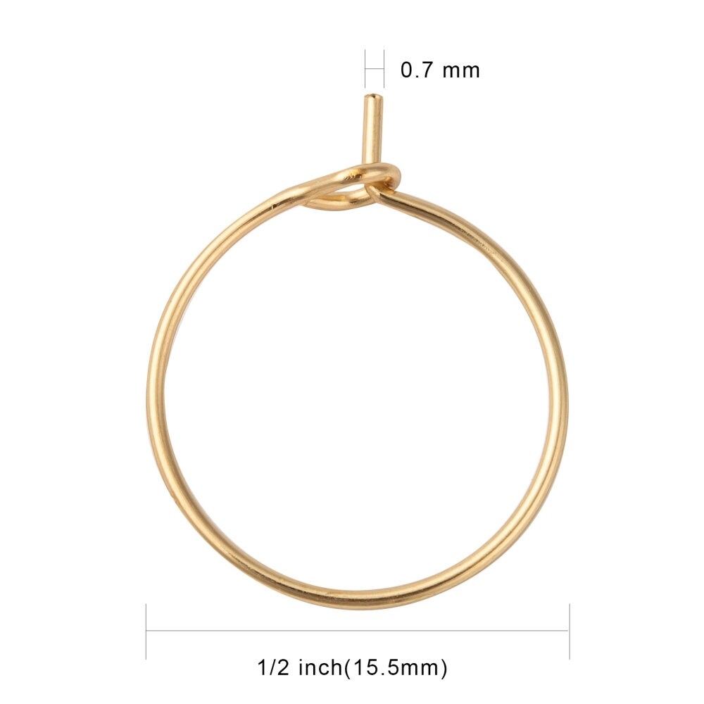 Surgical stainless steel hoops, Hypoallergenic earring findings, 15mm, 20mm, 25mm, 30mm hoops for jewelry making