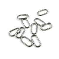 Large oval jump rings, 10pcs stainless steel open jumprings, 12 gauge hardware for jewelry making