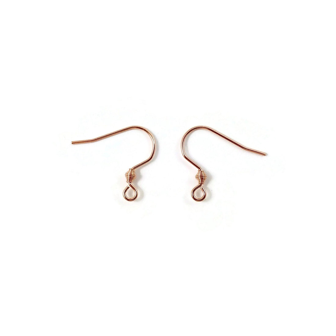 Rose gold earring hooks, 10 pcs stainless steel earwire, Hypoallergenic jewelry making