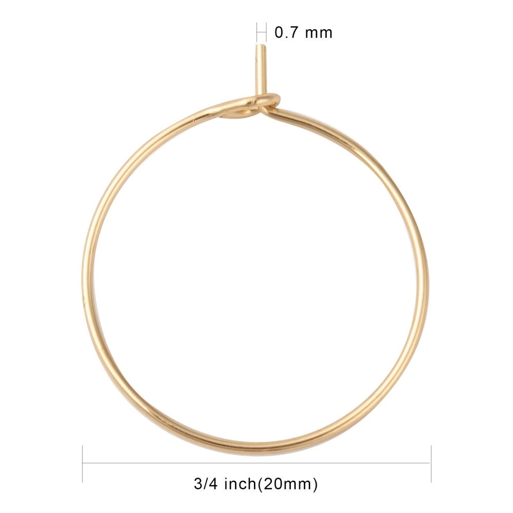 Surgical stainless steel hoops, Hypoallergenic earring findings, 15mm, 20mm, 25mm, 30mm hoops for jewelry making