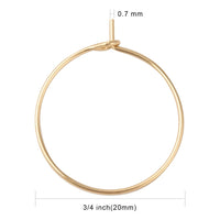 Surgical stainless steel hoops, Hypoallergenic earring findings, 15mm, 20mm, 25mm, 30mm hoops for jewelry making