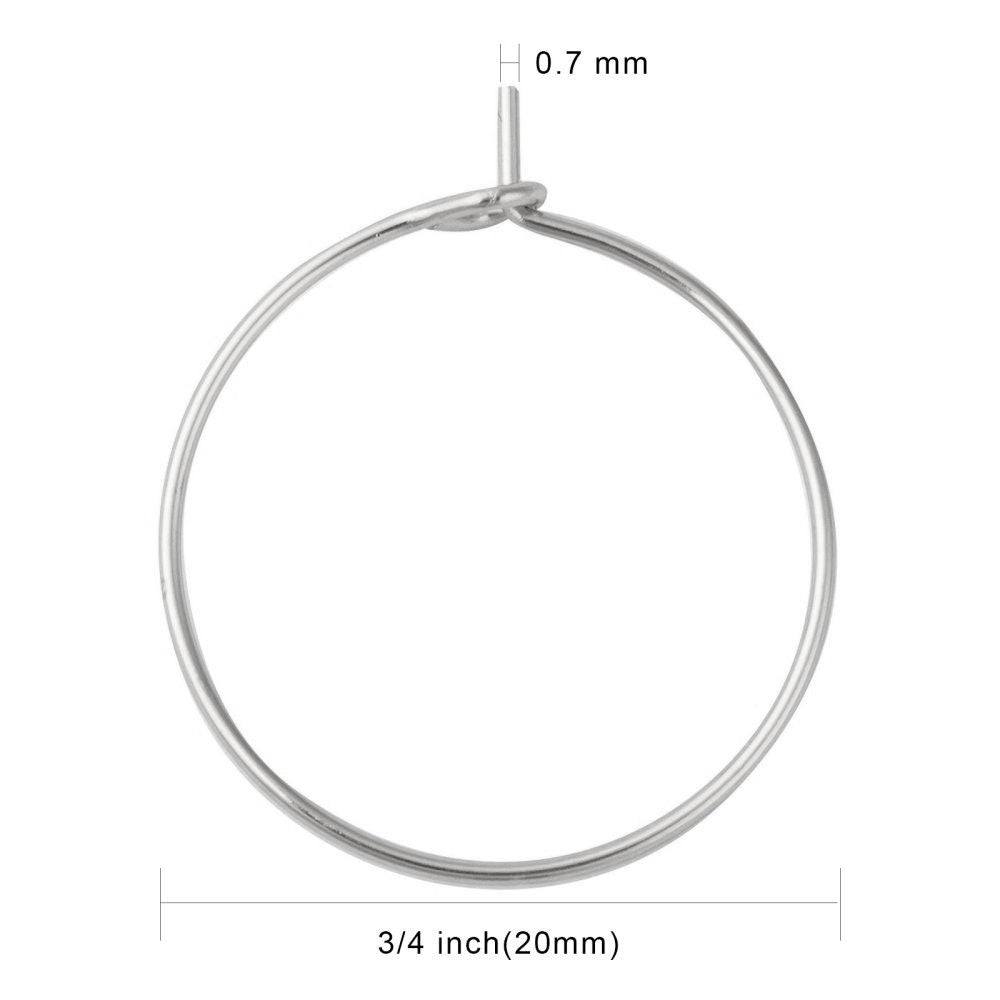 10 Surgical stainless steel hoops, 4 sizes available
