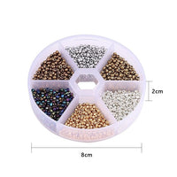 2mm glass seed beads kit, 4800 assorted mixed beads, Jewelry making set