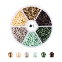 2mm glass seed beads kit, 4800 assorted mixed beads, Jewelry making set