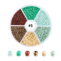 2mm glass seed beads kit, 4800 assorted mixed beads, Jewelry making set