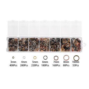 Jump ring starter kit, 1370pcs assorted sizes, Nickel free