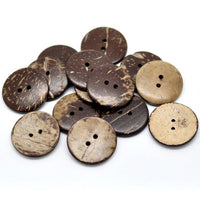 1 Coconut wooden button, 8 sizes available