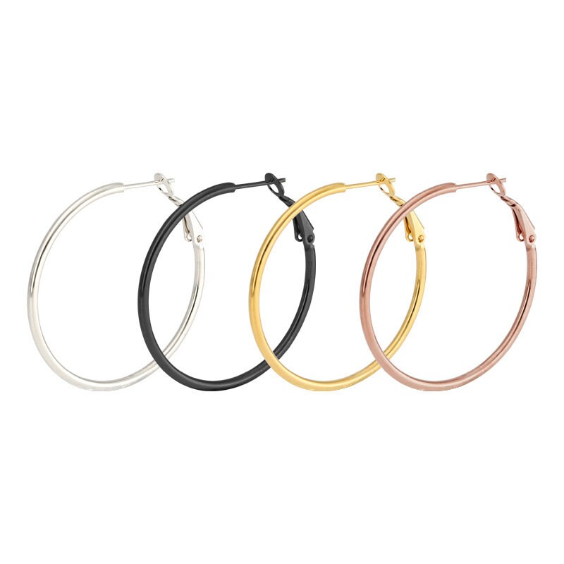 30mm stainless steel hoops - Nickel free, lead free and cadmium free earwire
